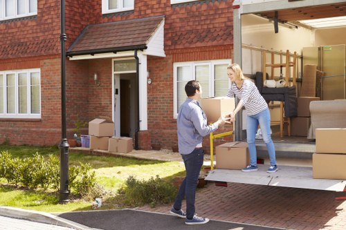 Removal van loading for a Richmond upon Thames home move
