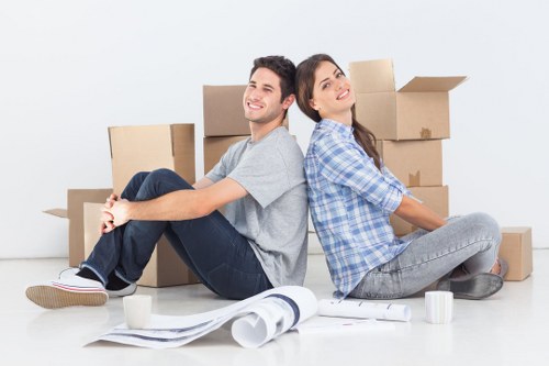 Packed household items ready for relocation in Richmond upon Thames