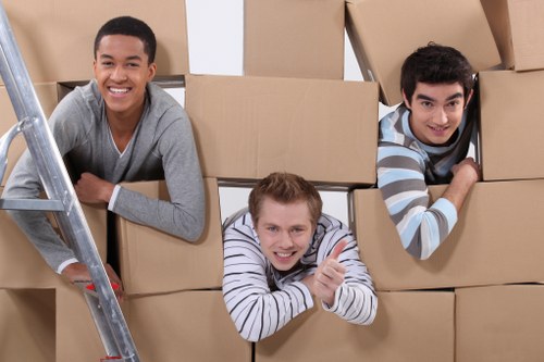 Professional moving van loaded for a local Richmond upon Thames move